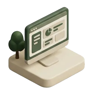 Ícono isométrico — software empresarial
